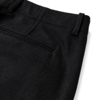 Mr P. - Wide-Leg Virgin Wool and Cashmere-Blend Trousers - Black