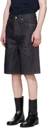Jil Sander Blue Raw Denim Shorts