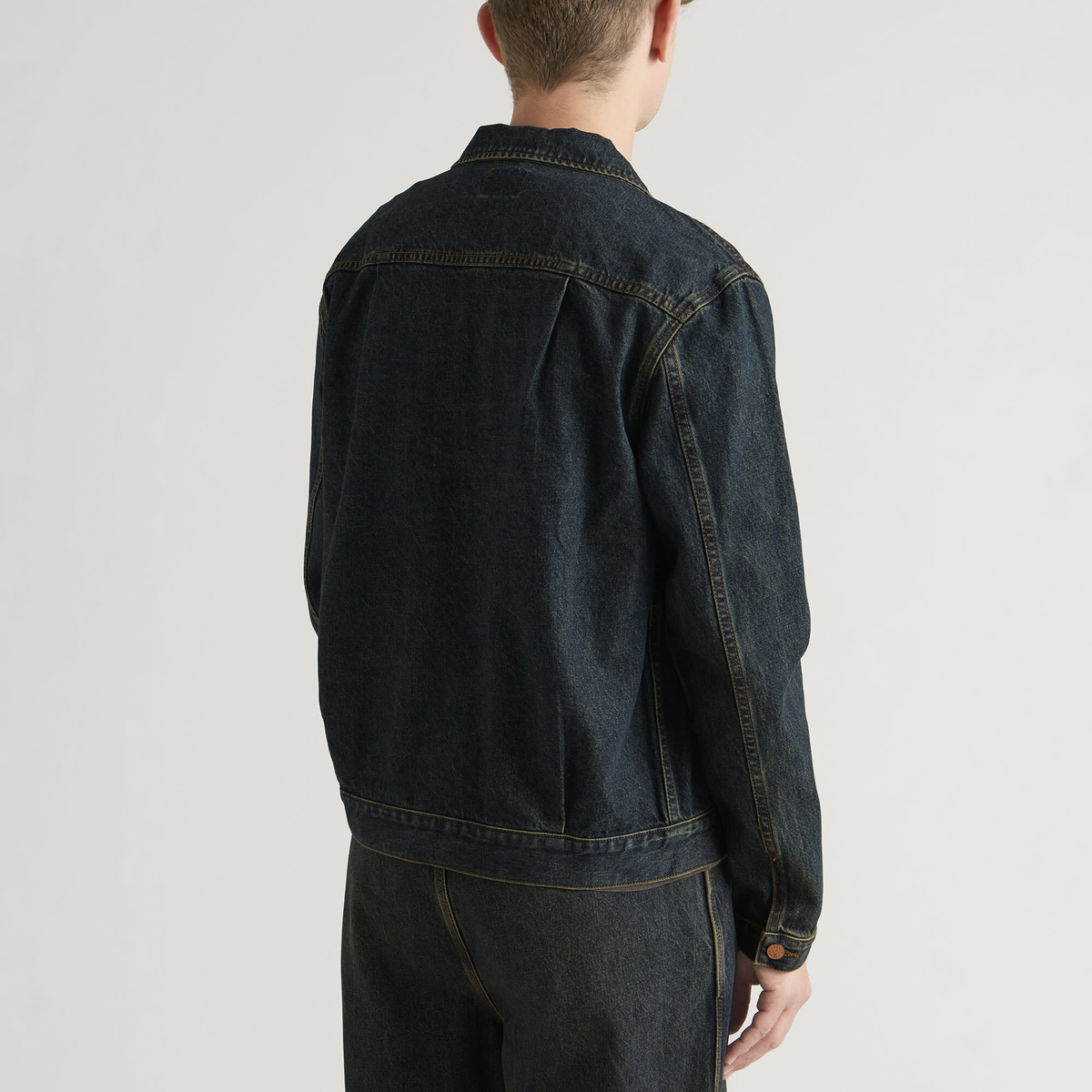 Larriet Men's Danijel Denim Jacket in Dirty Indigo