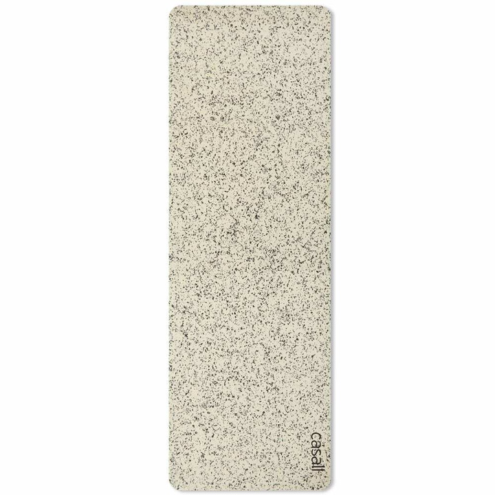Photo: Casall Women's Lightweight Yoga Mat Recycle 4 mm in Light Sand/Black