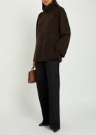 Joseph Lotus Roll-neck Cashmere Jumper Brown