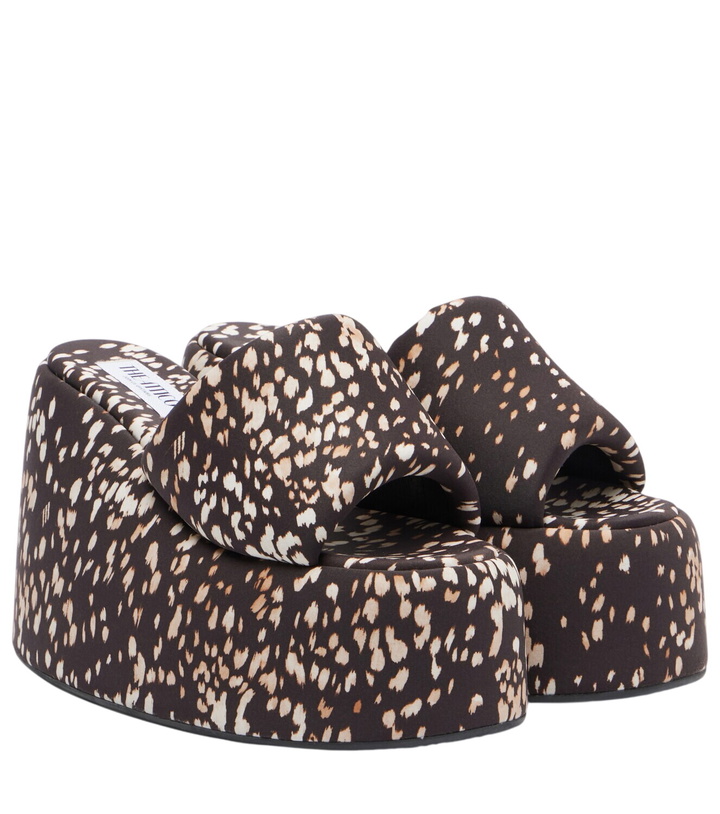 Photo: The Attico Mochi leopard-print platform sandals