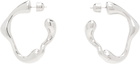Maria Black Silver Splash Hoop Small Earrings