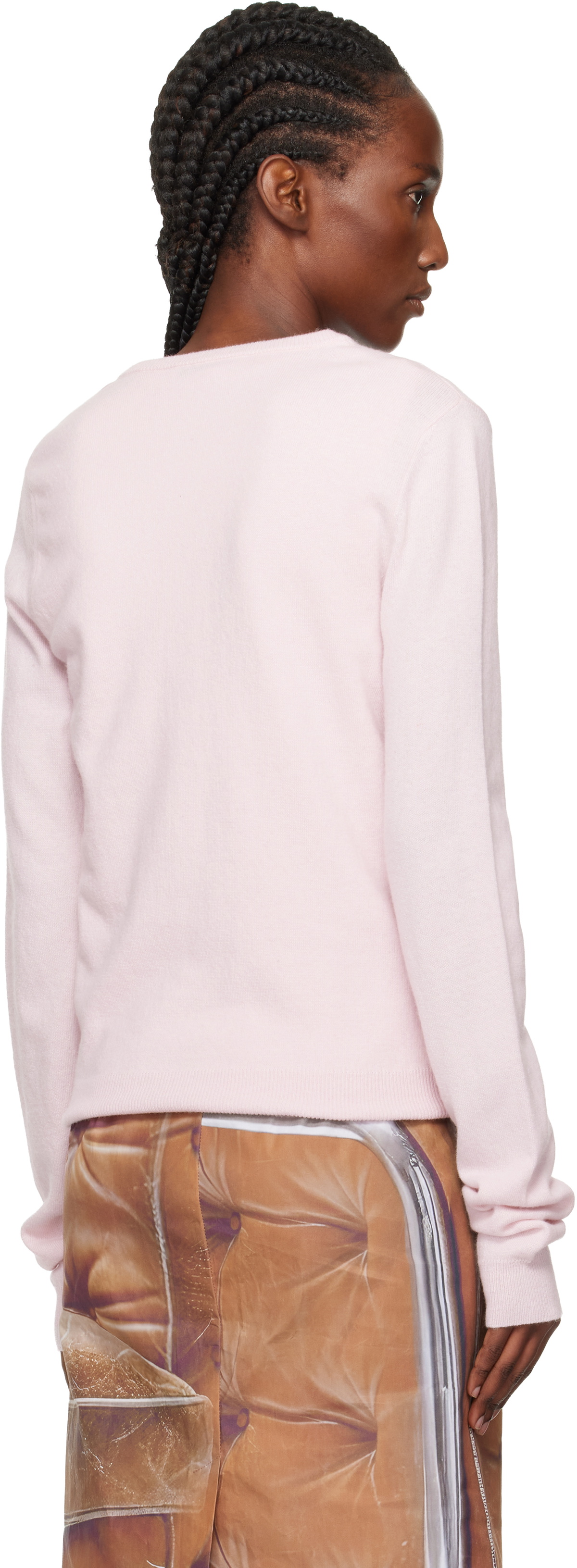 Julie Kegels Pink Twinset Sweater