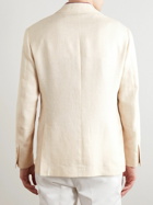 Brunello Cucinelli - Linen, Wool and Silk-Blend Twill Blazer - Neutrals