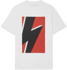 Neil Barrett - Printed Stretch-Cotton Jersey T-Shirt - Men - White