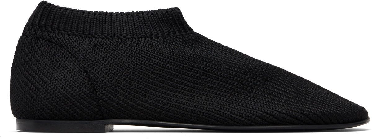 Proenza Schouler Black Glove Knit Loafers