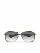 DITA - Mach-Six Aviator-Style Gold-Tone and Rhodium Sunglasses