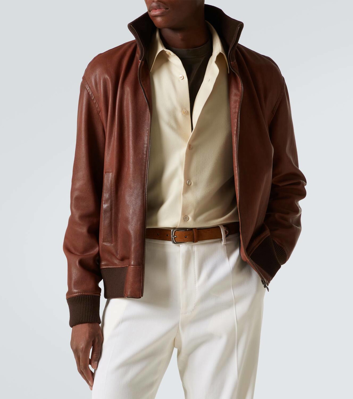 Ralph Lauren Purple Label Suede belt