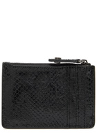 Vivienne Westwood Snake-effect Leather Card Holder - Black - One Size