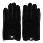 Ernest W. Baker Black Crochet Gloves