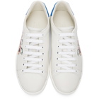 Gucci White and Blue Disney Edition Donald Duck Ace Sneakers