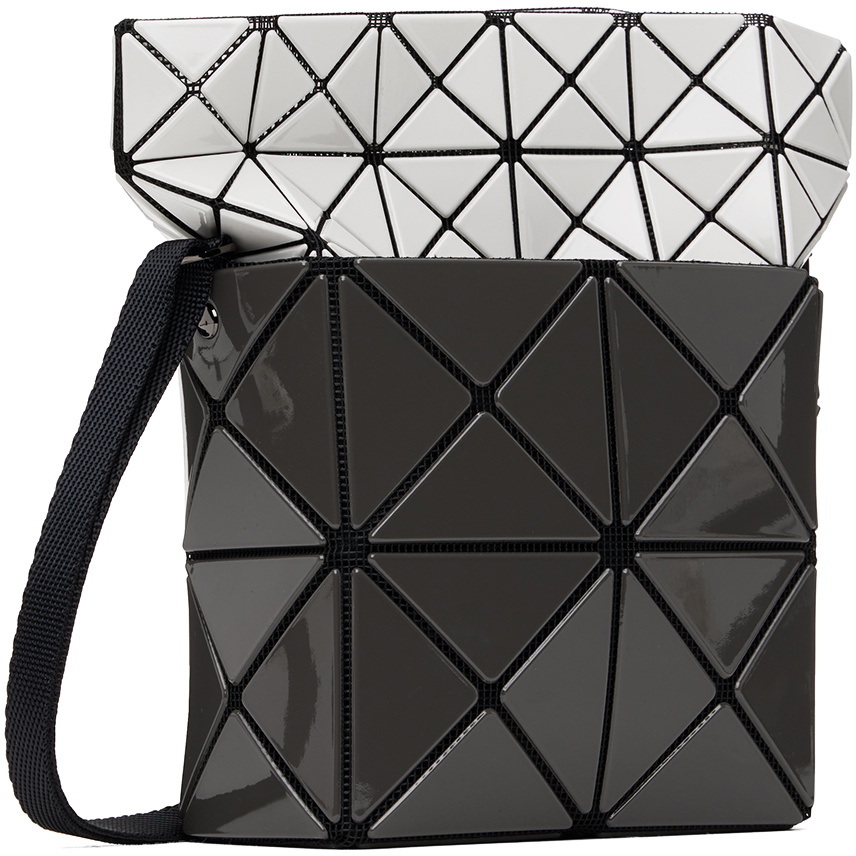 Bao Bao Issey Miyake Gray & White Lucent Nest Bag Bao Bao Issey Miyake