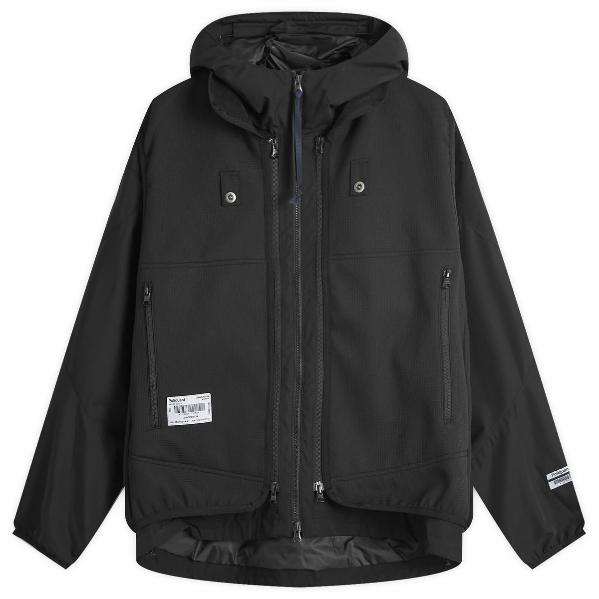 Poliquant Men's Layering Jackcet with Built In Vest in Black
