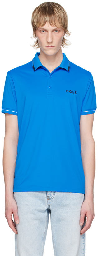 Photo: BOSS Blue Bonded Polo