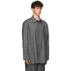 Balenciaga Grey Check Tailored Jacket