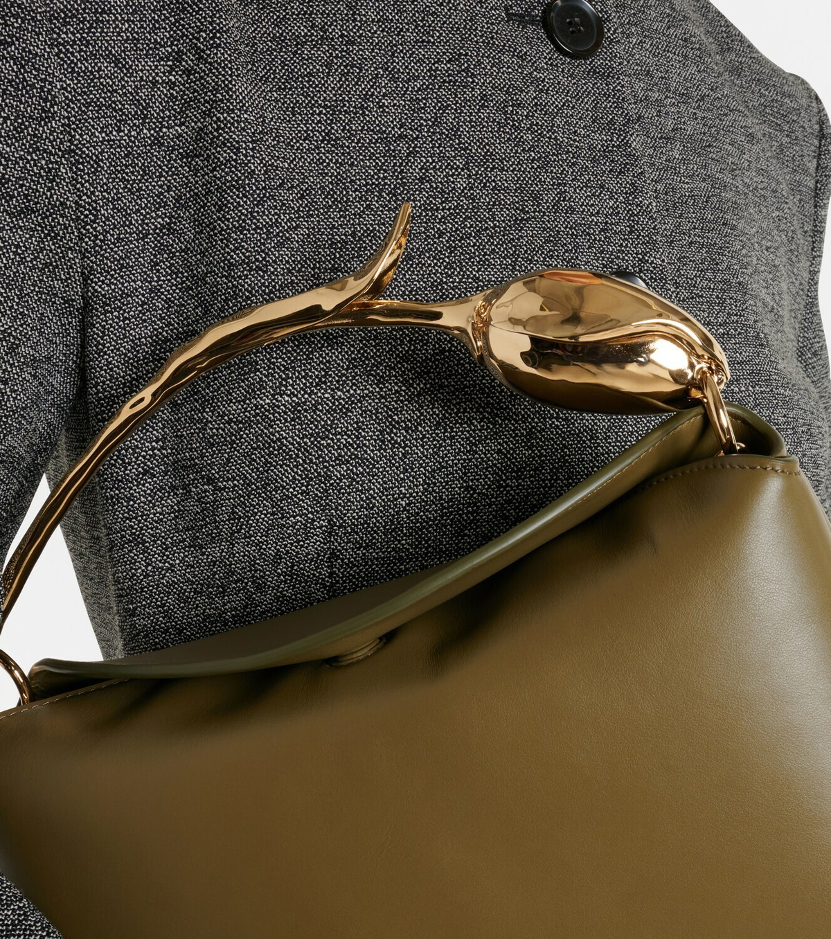 Erdem Bloom Medium leather top-handle bag