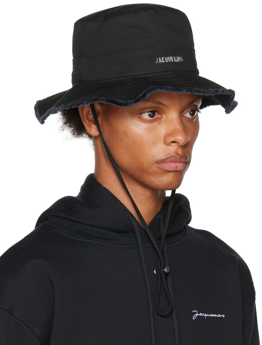 JACQUEMUS Black Le Splash 'Le Bob Artichaut' Bucket Hat