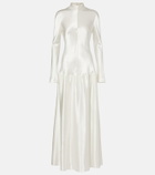 Fforme Mila satin maxi dress