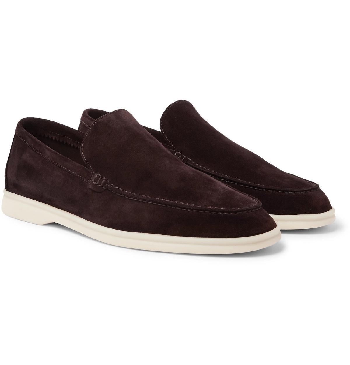 Loro Piana - Summer Walk Suede Loafers - Brown