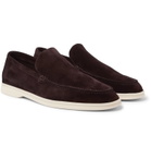 Loro Piana - Summer Walk Suede Loafers - Brown