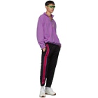 GCDS Purple Pile Half-Zip Sweater