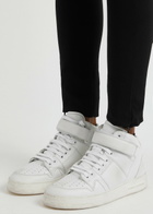 Saint Laurent Jefferson Panelled Leather Sneakers White 40 (IT40 / UK7), Saint Laurent Trainers, Ripped
