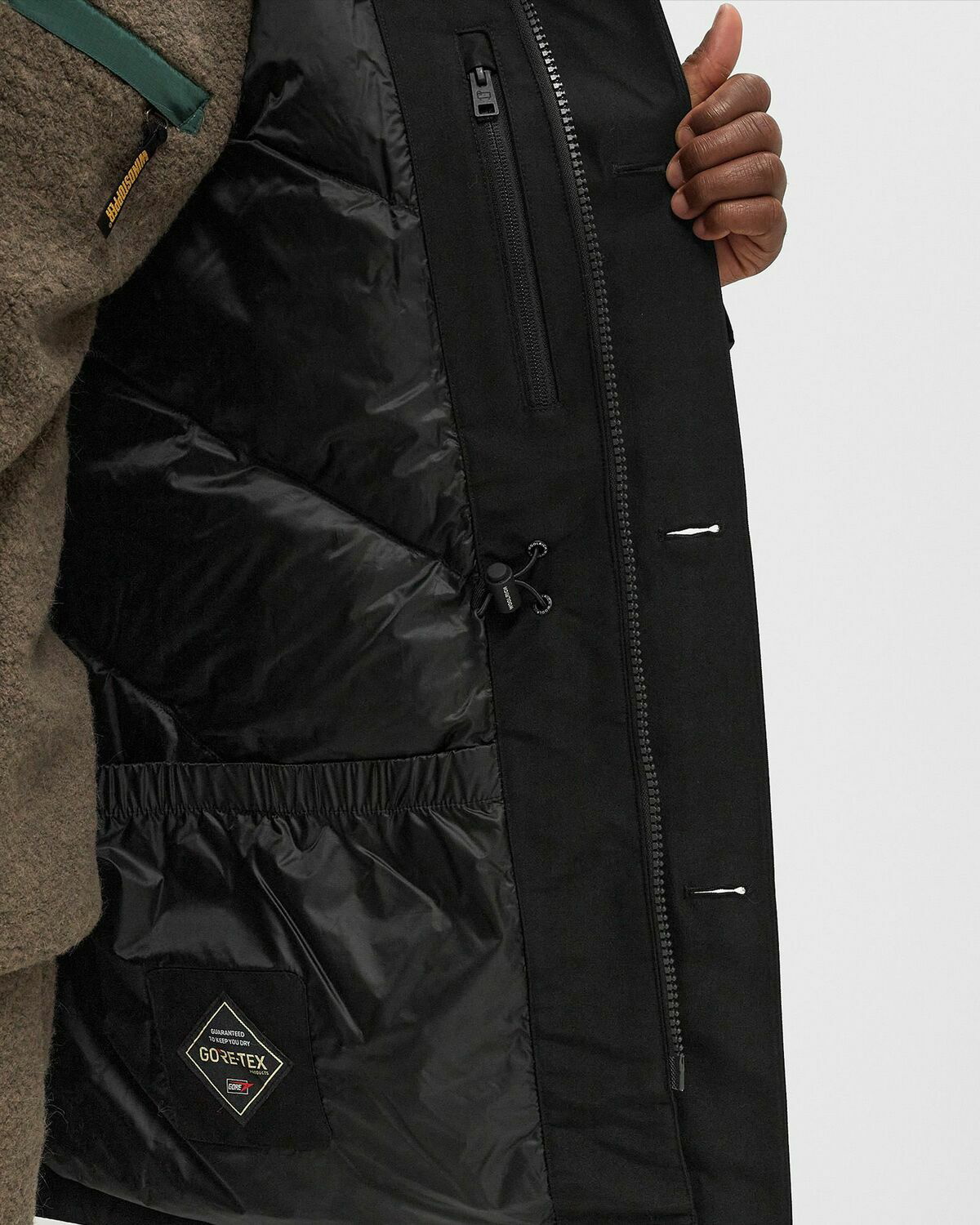 WOOLRICH ブラックジャケット M/L Amazon | Woolrich ウールリッチ_M_BLACK BLK [並行輸入品