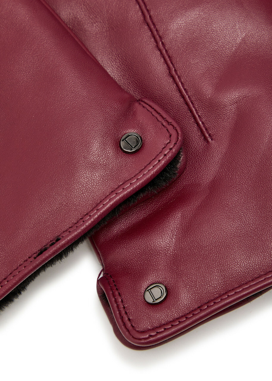 Dents Maria Leather Gloves Red