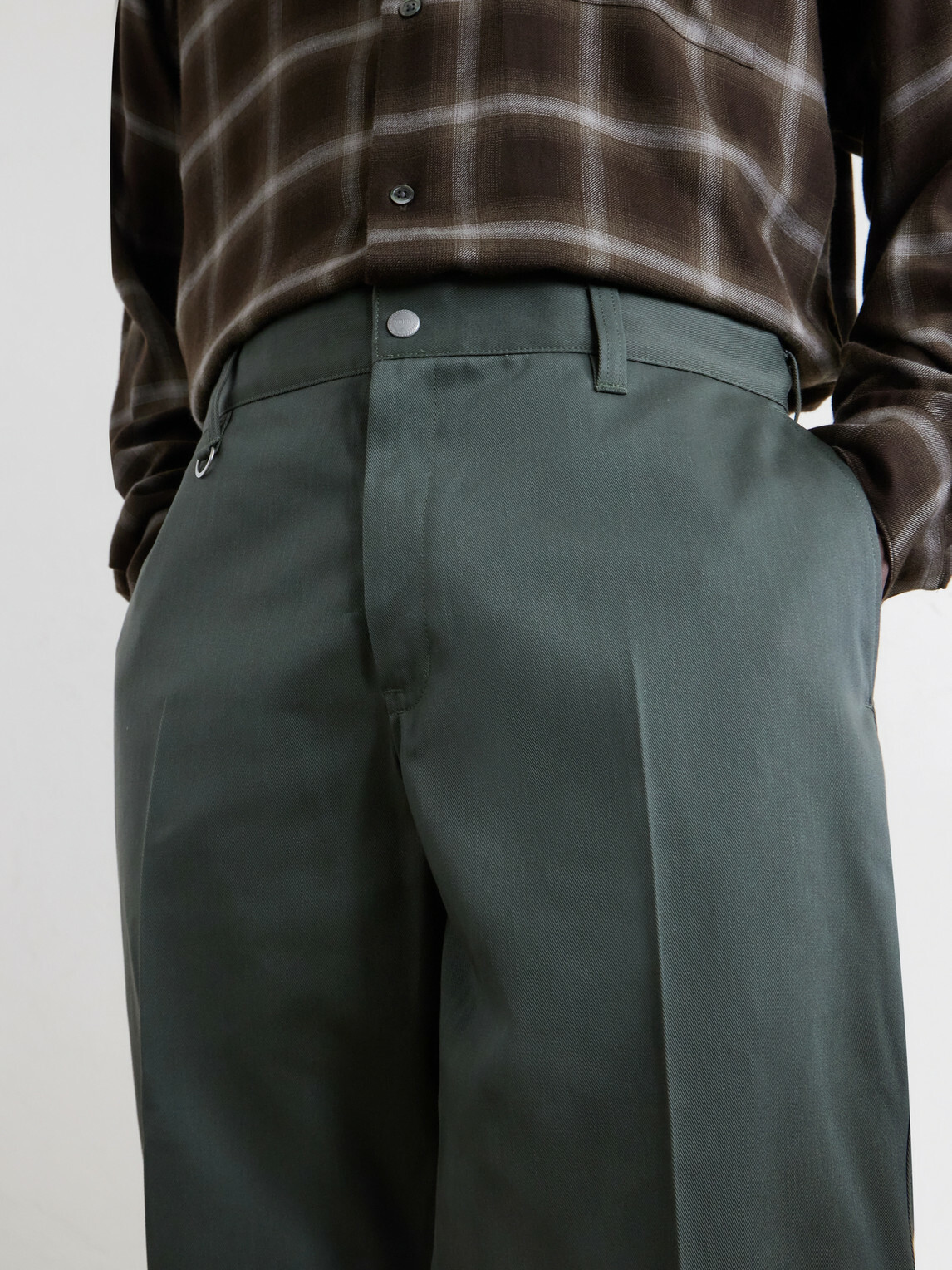Neighborhood - Straight-Leg Twill Trousers - Green
