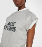 Acne Studios Layered logo cotton fleece vest