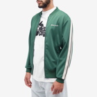 Palm Angels Men's New Classic Track Jacket in Green