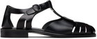HEREU Black Pesca Sandals