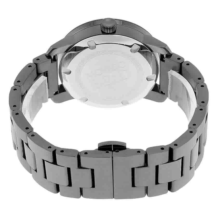 Movado Bold Grey Metallic Grey ion-Plated Steel Swarovski Crystals Ladies Watch 3600103