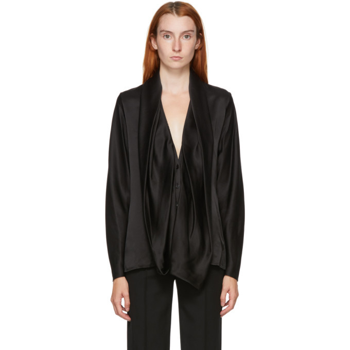 Photo: Haider Ackermann Black Silk Dali Blouse