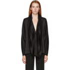 Haider Ackermann Black Silk Dali Blouse