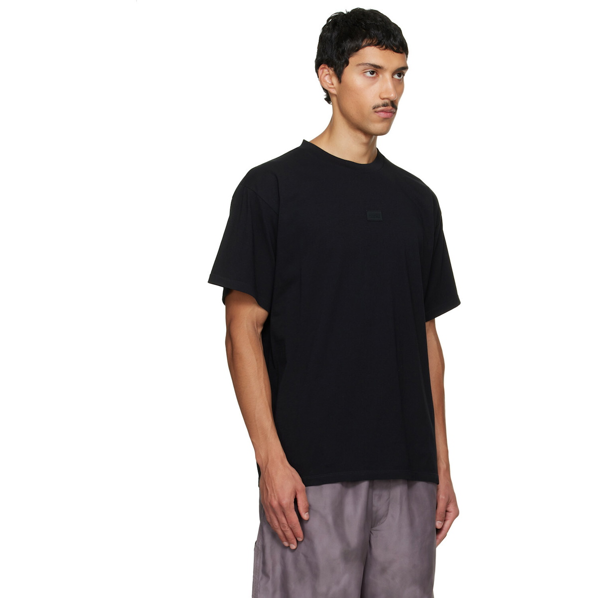 MM6 Maison Margiela Black Logo Patch T-shirt
