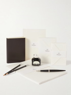 Pineider - Leather and Plywood Travel Desk Set