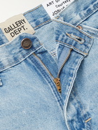 GALLERY DEPT. - Carpenter Paint-Splattered Distressed Denim Shorts - Blue - UK/US 32