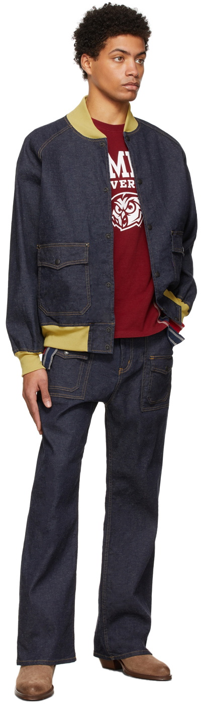 Needles Indigo Boot-Cut Bush Jeans Needles