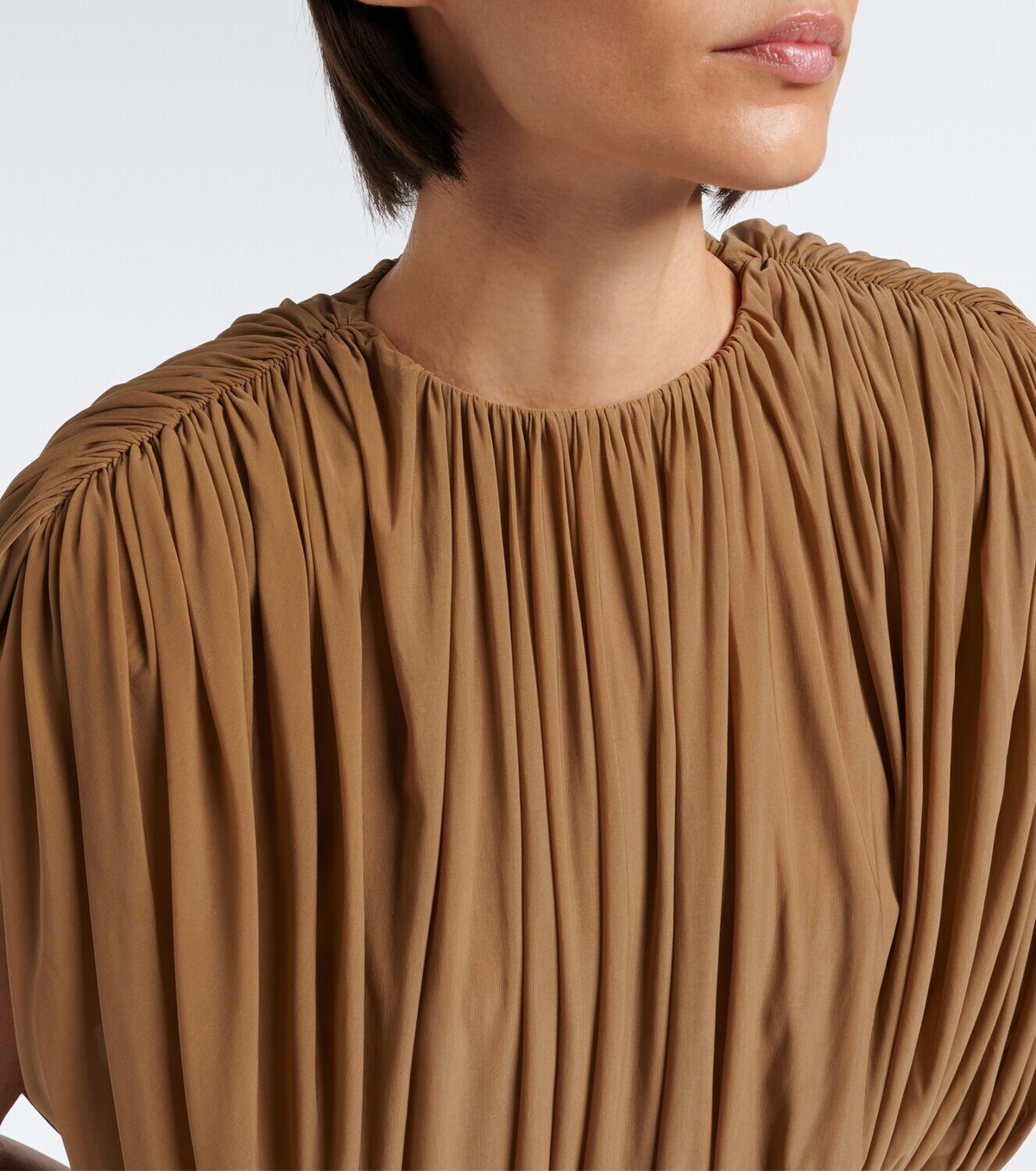 Magda Butrym Draped jersey crop top