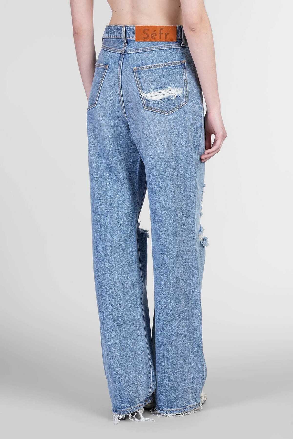 Séfr Jeans In Blue Cotton