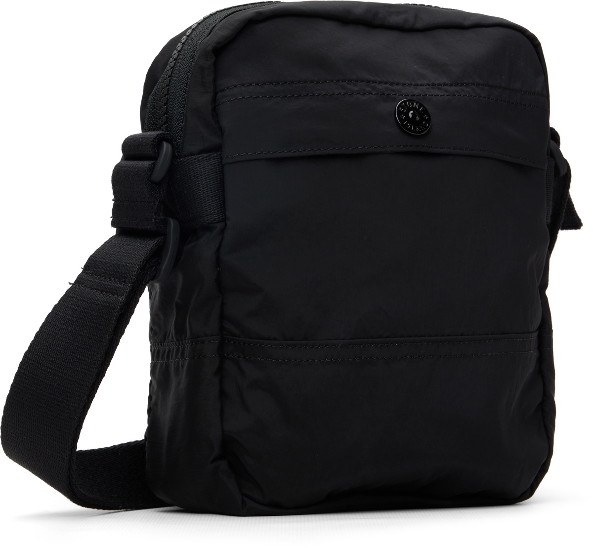 Stone Island Black 9200015 Coated Nylon Metal ECONYL Bag
