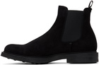 Officine Creative Black Suede Chelsea Boots