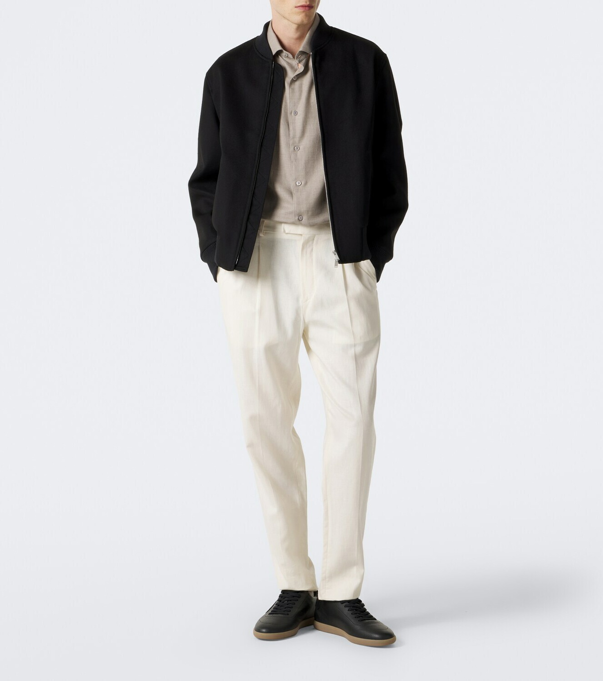 Zegna 232 leather sneakers