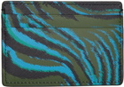 Versace Khaki Tiger Medusa Biggie Card Holder