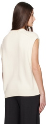 Loulou Studio Off-White Sleeveless Boxy Top