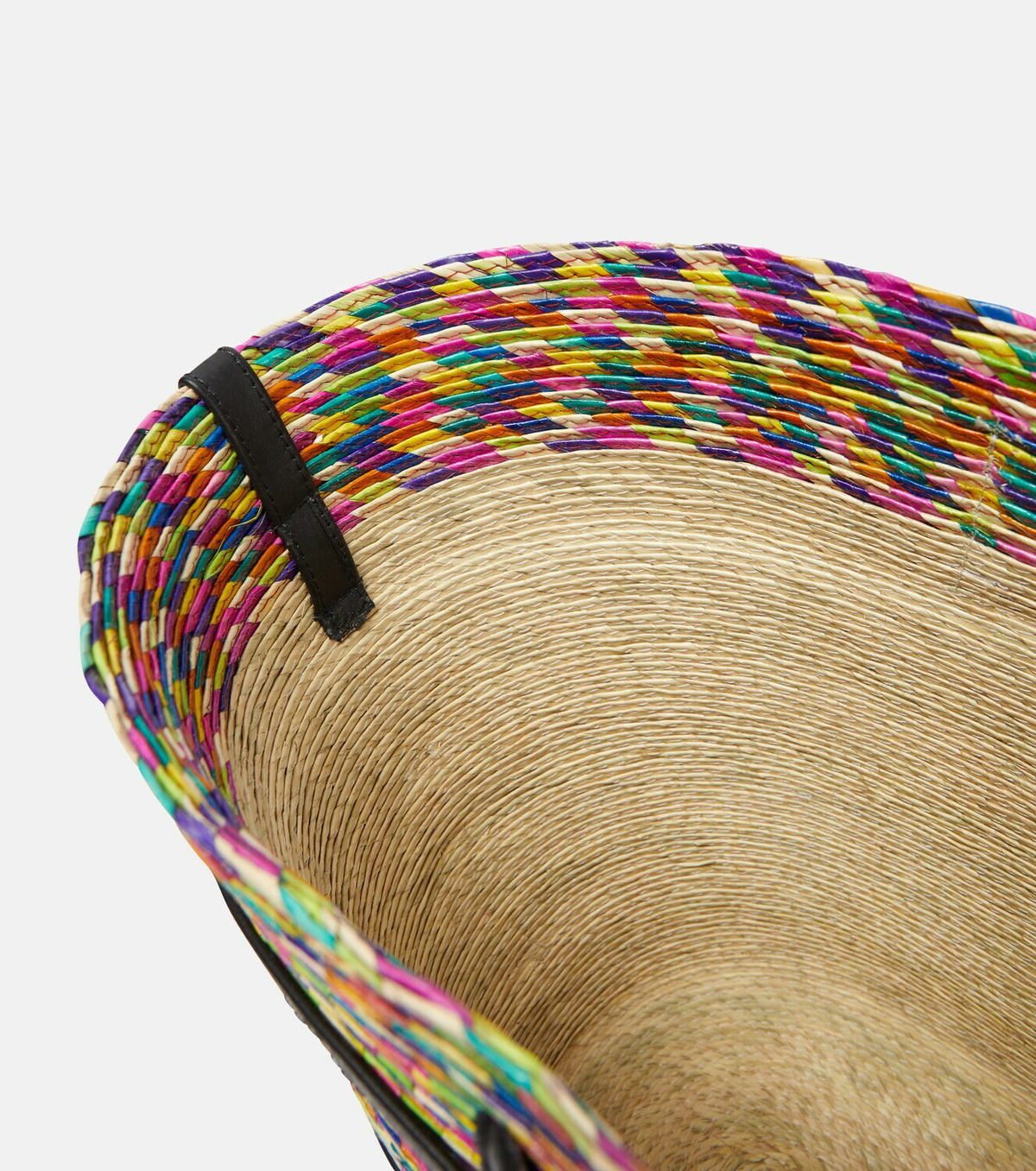 Altuzarra Leather-trimmed raffia tote bag