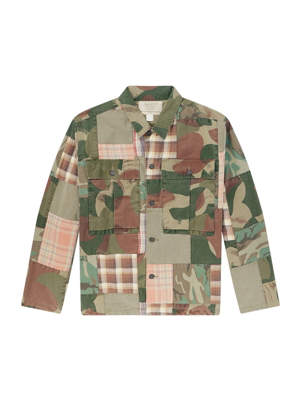 Photo: RRL - Patchwork Cotton Shirt - Green