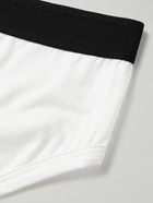 TOM FORD - Stretch-Cotton and Modal-Blend Briefs - White